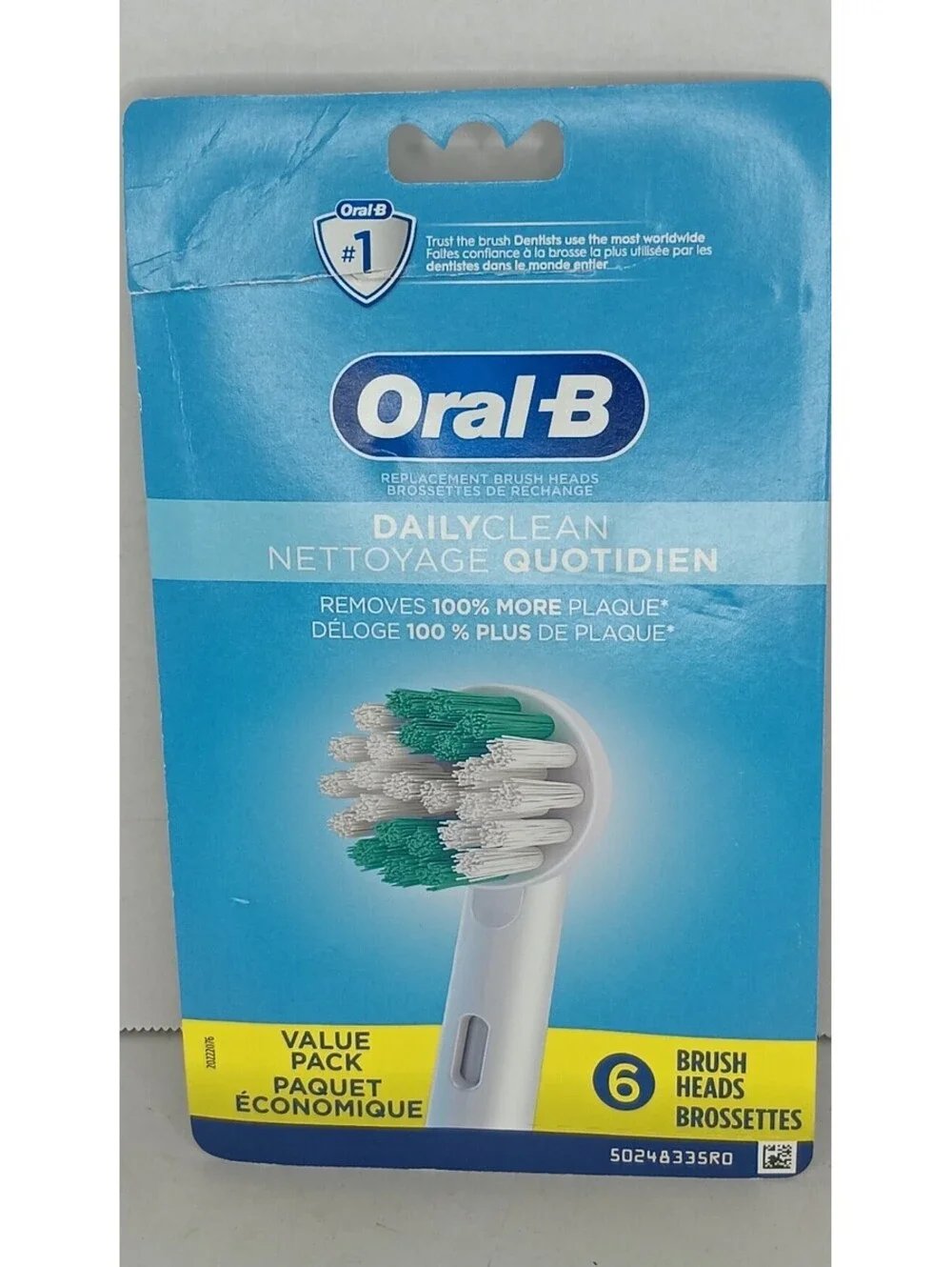 9 Oral-B Daily Clean Electric Toothbrush Heads Sealed BRAND NEW 470413200